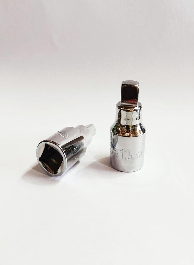 4 MECH طقم مفاتيح تصريف الزيت 8 مم و10 مم | مقاس 1/2 بوصة | مفتاح كروم فاناديوم شديد التحمل للسيارات والدراجات النارية. إزالة سدادة الزيت | مقاس 1/2 بوصة، أداة متينة للميكانيكيين وإصلاح السيارات بأنفسهم. - Image 2